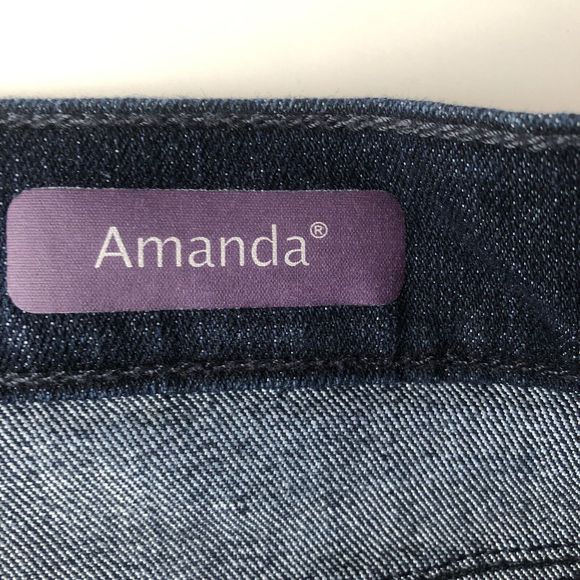 Gloria Vanderbilt Women's Amanda Jeans Blue Size 16 Short - Picture 5 of 16